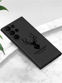 Deer & Motivational Slogan Anti-Drop Anti-Slip Soft Phone Case Cover Compatible With IPhone, OPPO, HONOR, REDMI, GALAXY, - Great Gift