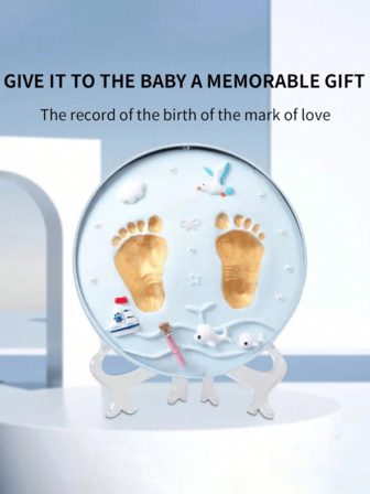 Newborn Baby Handprint & Footprint Imprint Clay, Baby Keepsake Memorial Gifts