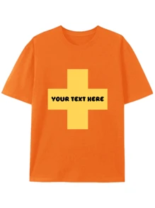 Camiseta personalizada talla grande para hombres (hasta 6XL): Camiseta con texto/foto - Una combinación de marco grande y texto personalizado grande, selección diversificada de fuentes y colores, adecuada para varios festivales/aniversarios/cumpleaños/mascotas/personalización de parejas