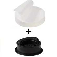 1pc Burger Press And Patty Separation Papers, For RV Kitchen, Burger Press, Patty Press, Cheeseburger Press, Creative Burger Press, Non-Stick Hamburger Press, Patty Maker Mold For Meat Beef Cheese Veggie - Multicolor - View 13