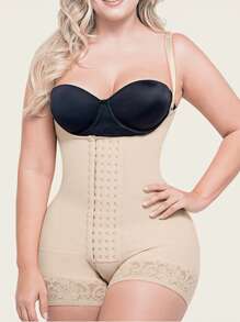 1 Pieza Shapewear colombiano para mujer, Faja Shapewear tipo body, Recuperación con 4 hileras de ganchos, Moldeador corporal integral, Levanta glúteos y control de abdomen, Apto para uso diario u ocasiones formales