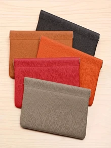 1 pezzo - Portafoglio in pelle autosigillante. Set per passaporto e patente di guida. Porta auricolari e cavo dati. Busta per contanti. Borsa per cosmetici, portafoglio, casual business per donna, portafoglio per donna