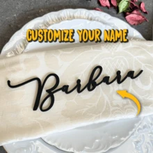 1/5/10 Pcs Custom Name Black Place Cards, Black Luxury Place Cards Black Wedding Place, Luxury Acrylic Wedding Place Cards, For Bridal Party, Wedding, Cocktails Gift Holiday Decor - Black - View 4