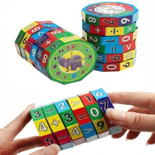 1pc Creative Mini Multi-Layer Changeable Number Magic Cube, Suitable For Students Brain-Teasing Learning Math Toy