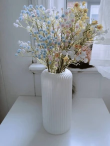 1 件条纹塑料花瓶，牢不可破的花瓶，现代装饰花卉工艺，简单的桌面花瓶，用于干花，适用于客厅、卧室、婚礼、家居装饰、户外、母亲节礼物 - 彩色 - 查看 7