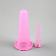 4 Pieces Facial Cupping Set Silicone Vacuum Cupping Cups For Face And Eye Cupping Massage