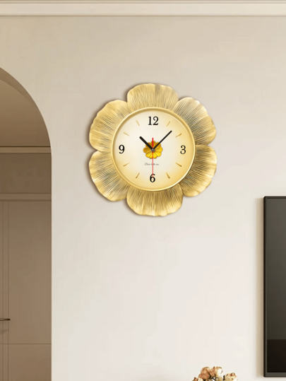YZOK Living Room Clocks, Wand Creative Minimalist Art Interior ation, American European Retro High End Clocks.