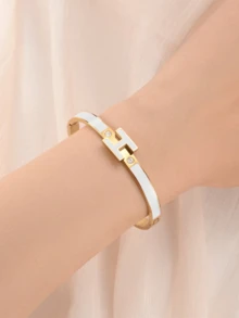 女士金手链、H 型手链、女士手镯、精致手链首饰复活节圣诞节母亲节女士礼物