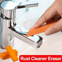 1pc Decontamination Eraser, Simple Descaling Agent, Bathroom Glass Rust Remover, Rubber Eraser, Household Kitchen Cleaning Tool Pot Scale Descaling Brush, Stainless Steel Faucet Descaling Wipe, Suitable For Home Kitchen And Bathroom Cleaning