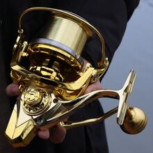 BILLINGS Spinning Reel,8000-14000 Fishing Reel Max Drag 20KG With Metal Spool&Grip Metal Rocker,Left Right Hands Replaceable-Ideal For Freshwater,Offshore And Long Cast Surf Saltwater Fishing