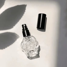 1 Set Refillable 10ml Rose Flower Spray Perfume Bottles, Multi-Color, Convenient For Travel, Suitable For Perfume, Essential Oil, Toner, Skincare Products Back To School