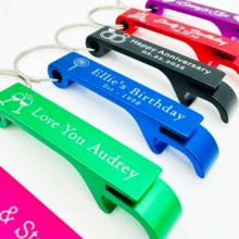 30pcs, 50pcs 100pcs Personalized Bottle Opener Custom Bottle Opener Key Ring Custom Bottle Opener Custom Key Chain Opener For Party Gifts, Beer Bottles Can Opener, Gift For Father - Multicolor - View 2