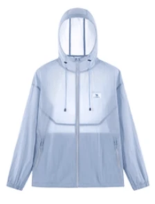 CAMEL CROWN Women's Sun Protection Clothing, Sun Protection Skin Clothing Summer Cool Breathable Water-Repellent Sun Protection Clothing Jacket - Cloudy Blue - View 2