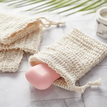 3/5pcs Natural Sisal Soap Saver Bags, Used For Lathering & Drying Soap, Exfoliating Bath, Shower, Hand Washing, Massage