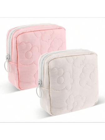 1pc Sanitary Pad Storage Bag, Cosmetic Organizer Bag, Waterproof Portable Pouch