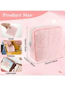 1 pièce Sac de rangement pour serviettes hygiéniques, sac organisateur de cosmétiques, pochette portable imperméable