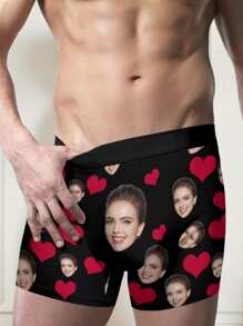 Custom Boxers Briefs For Men – Personalized Long Underwear With Face And Heart Design – Funny, Cute Valentine's Day Gift For Husband, Boyfriend, Or Him – Unique Customized Photo Underwear For Anniversary, Birthday, Or Holiday,Dawg,Colorful,Cute,Adorable,Contracted,Funny,Custom,Unique,Customized,Personalized,Ideal Gifts For Him,Ideal Gifts For Her,Boyfriend,Girlfriend,Family,Friends,Her