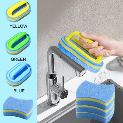 1/2 Pieces Magic Cleaning Sponge For Kitchen & Bathroom Surfaces, Glass, Walls, Toilet & Ceramic - No Electricity Needed, Ideal For Living Room, Bathroom, Toilet, Kitchen, Car - Essential Home Cleaning Tool, Perfect For Halloween & Christmas Gifts