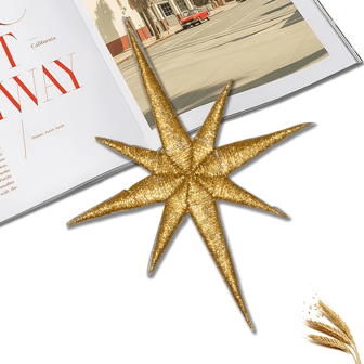 1pc Christmas Star Embroidered Hot Melt Patch, DIY Clothing Decoration Fabric Applique Accessory