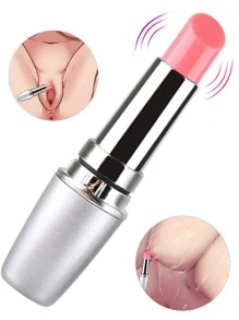 Estimulador vibratorio con forma de lápiz labial para el punto G, el clítoris y los pezones, juguete sexual para mujeres
