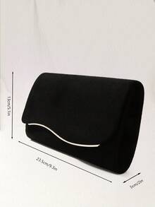 Czarna duża damska kopertówka, elegancka wieczorowa torebka z odpinanym paskiem łańcuszkowym, odpowiednia na wesela, idealna na imprezy, wesela, bale, formalne kolacje, można łączyć z sukniami ślubnymi, formalnymi sukniami, sukniami balowymi, sukniami urodzinowymi, strojami noworocznymi, sukniami na zakończenie szkoły, sukniami balowymi