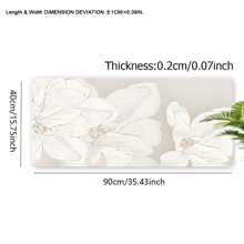 Mouse pad floral, arte estética, tapete de mesa 35,4 x 15,7 polegadas, acessórios de mesa de escritório, base de borracha, decoração de escritório com borda costurada, mousepad antiderrapante para escritório, casa, sala de informática, decoração como presentes para homens, mulheres, amigos, aniversários, materiais escolares, volta às aulas