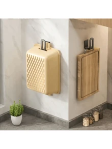 No-Drill Cabinet Lid Holder + Paper Towel Rack, Universal Pot Lid Organizer, Kitchen Lid Rack Storage Shelf, Fits 6 - 13.5 Inch Lids, Please See Installation Diagram