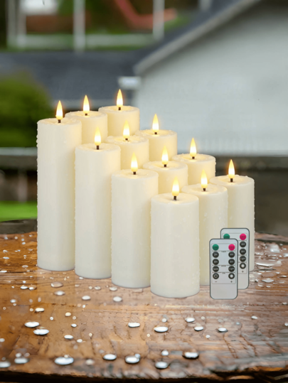 8pcs/12pcs Flameless Candles, Realistic Flickering Flame LED Candle Lights, For Birthday, Christmas, Home Decor, Bar, Hotel, Party, Holiday, Wedding Or Other Occasions