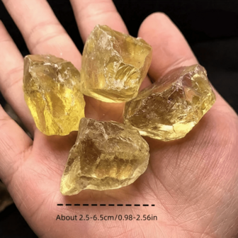1pc Unpolished Large Natural Citrine Cluster, Mineral Specimen Gemstone Crystal, Suitable For Fish Tank/Aquarium Decoration, Bonsai Planter Ornament