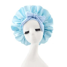1PC Luxurious Satin Silky Bonnet With Adjustable Tie - Lightweight Hair Protection Cap For All-Night Comfort, Hair Care, And Shower Luxurious Satin & Silk Bonnet For Sleeping - Adjustable Comfort Fit With Tie Band - Unisex Night Hair Protection For Men & Women