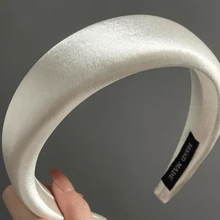 Aro de pelo de raso y esponja versátil y elegante para mujeres, nueva diadema de corona alta de 2025 con accesorios de lavado facial, diadema, aro de pelo