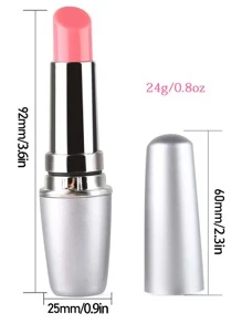 Estimulador vibratorio con forma de lápiz labial para el punto G, el clítoris y los pezones, juguete sexual para mujeres