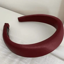 Aro de pelo de raso y esponja versátil y elegante para mujeres, nueva diadema de corona alta de 2025 con accesorios de lavado facial, diadema, aro de pelo