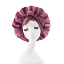 1PC Luxurious Satin Silky Bonnet With Adjustable Tie - Lightweight Hair Protection Cap For All-Night Comfort, Hair Care, And Shower Luxurious Satin & Silk Bonnet For Sleeping - Adjustable Comfort Fit With Tie Band - Unisex Night Hair Protection For Men & Women