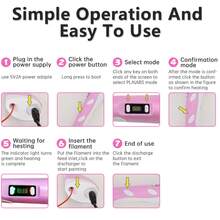 GOLDFOX 3D Printing Pen Set, Includes 9m PLA Filament, Delicate Instruction Manual, Gift Box And Pen Holder - Pink - View 8