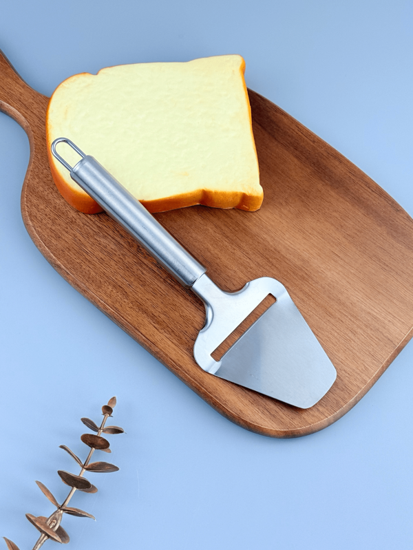 1pc Stainless Steel Cheese Spatula, Cheese Knife, Cheese Grater, Ham Scraper, Baking Cake Spatula, Stainless Steel Butter Scraper, Baking Kitchen Tools, Cuisine, Kitchen, Mother's Day Maison Cuisine Ustensiles De Cuisine