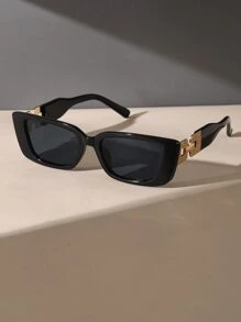 1/2pcs Women Plastic Geometric Small Frame Classic Elegant Modern Simple Style Fashion Glasses For Street-Photography Tropical Beach Vacay Appointment Outfits Accessories Suitable For All Face Shapes For Summer Beach Vacation,Outdoor,Travel ,Back To School,Preppy Style,School Look