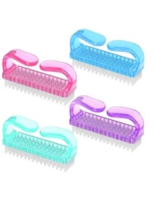 Set da 4/6/8/16 spazzole per unghie con impugnatura, spazzole per mani e unghie, kit per la pulizia e lo scrubbing di unghie e piedi, per uomo e donna