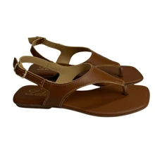 Sandálias Feminina Rasteiras Dedinho Elegante Fivela Adulta Verão