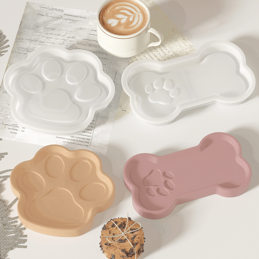 New DIY Cat Claw Tray Mold, Resin Dripping Mold, Gypsum Bone Plate Dish, Silicone Mold For Storage