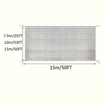 50x50 英尺家禽围栏，防鹿和松鼠网，适用于鸡舍、水果和蔬菜，耐用的户外动物围栏，适用于小型宠物