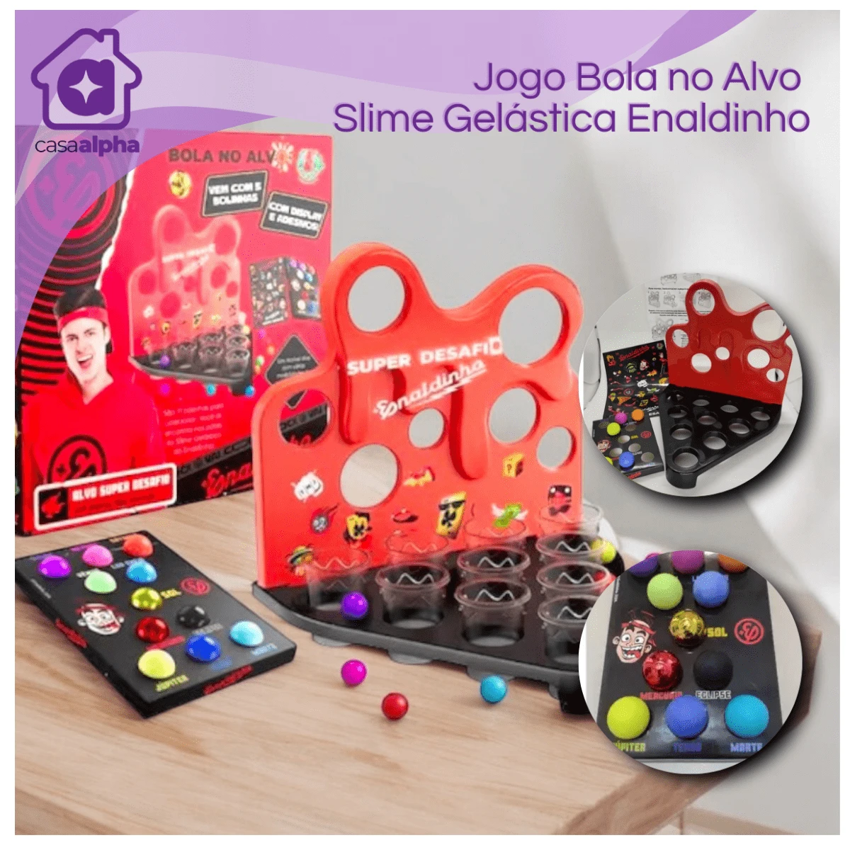 Enaldinho Gelástica Slime Target Ball Game