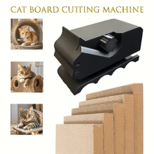Cortador de tablero para rascar de gatos - Herramienta de corte de papel adecuada para tableros de rascar creativos DIY, regalo ideal para amantes de los gatos, herramienta para hacer cartón corrugado, excelente para proyectos de artesanía, juguete para raspar de gatos