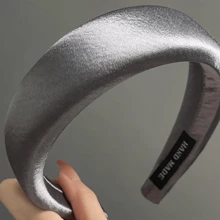 Aro de pelo de raso y esponja versátil y elegante para mujeres, nueva diadema de corona alta de 2025 con accesorios de lavado facial, diadema, aro de pelo