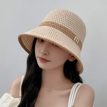 1pc Lace Trim Beach Sun Hat, Large Brim Breathable Shade Hat For Women Outdoor Camping Picnic, UV Protection Summer Cap