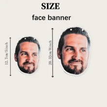 Custom Face Photo Face Banner Birthday Party Decorations,Personalized Big Head Cutout,Personalized Face Confetti/Face Sticker/Face Banner, Photo Head Banner | Party Banner ,Party Decor Accessories Upload Photo Image For Birthday, Weddings - Face Sticker - View 6