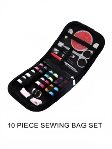 1 件便携式缝纫套件家用缝纫工具 128 件/套线盒补针穿线器手工缝纫用品 - 彩色 - 查看 12