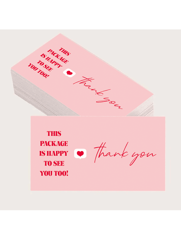 30/50/100pcs Thank You Card Exquisite Card, For Thanksgiving, Business, Wedding, Small Business, Graduation, Bridal Shower