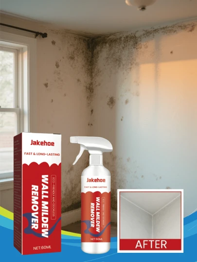 jakehoe Wall Mold Remover, Bathroom Tile & Floor Mold Remover, Wall Cleaning Stain & Anti-Mold Agent