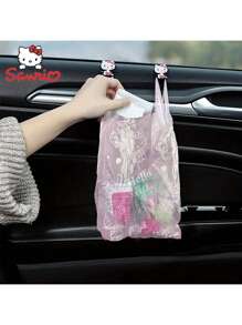 Sanrio 10PCS/50PCS Sanrio Official Licence Cute Y2k Printed Kitty Garbage Bag Portable Tank Top Design - Perfect For Desktop, Travel, And Outdoor Neat Car Garbage Bag